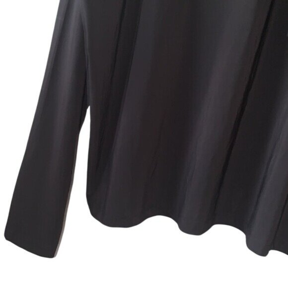 Nine West Black Long Sleeve Blouse With Tie Neck Detail XXL Polyester Spandex - Picture 6 of 9